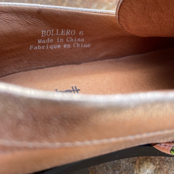 Jeffrey Campbell “Bolero” Rose Gold Scarf Loafers - Picture 9 of 11